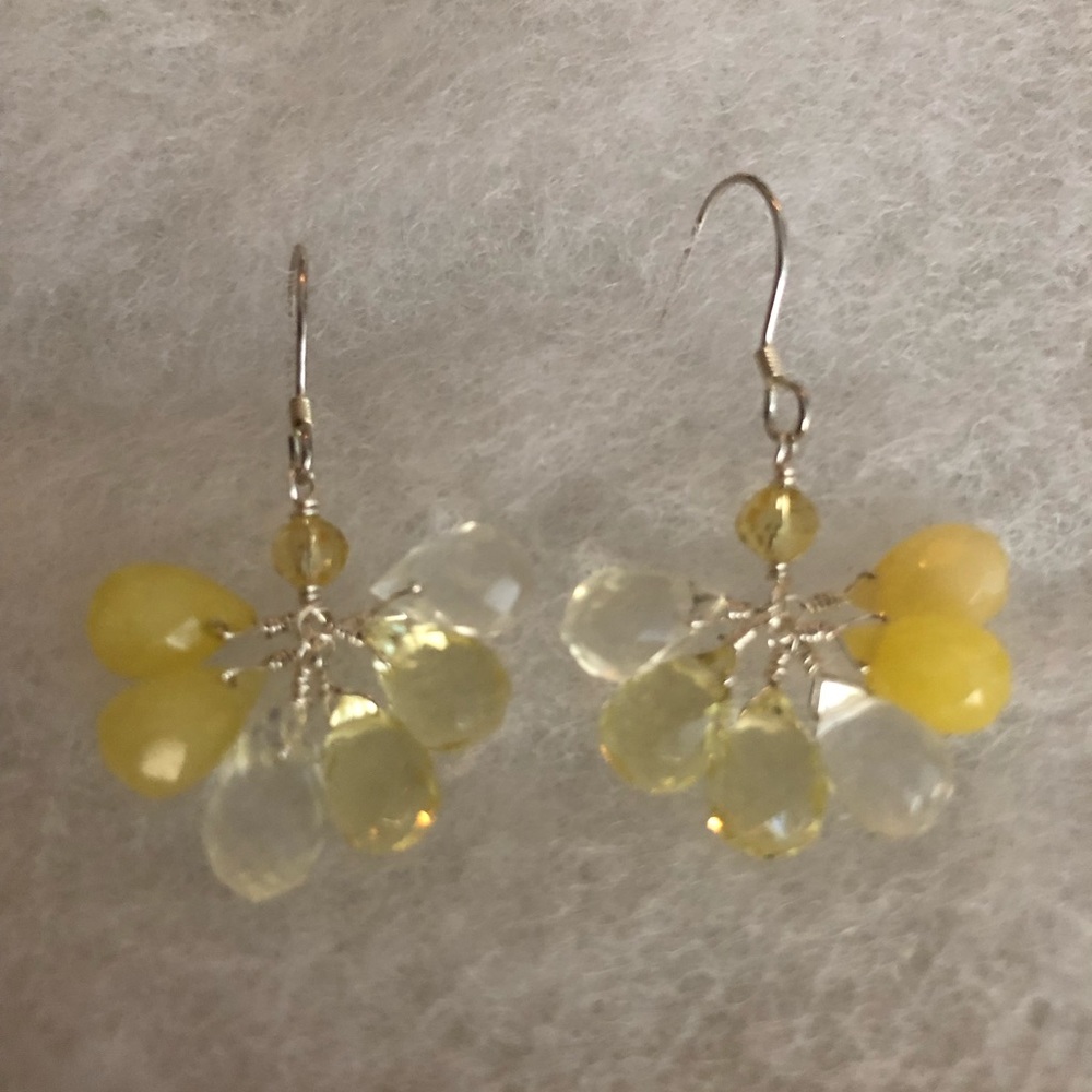 Giu Giu Lemon and clear Quartz Earrings - Picture 3 of 8